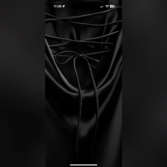 Zara black midi robe xsmall - Picture 3 of 6